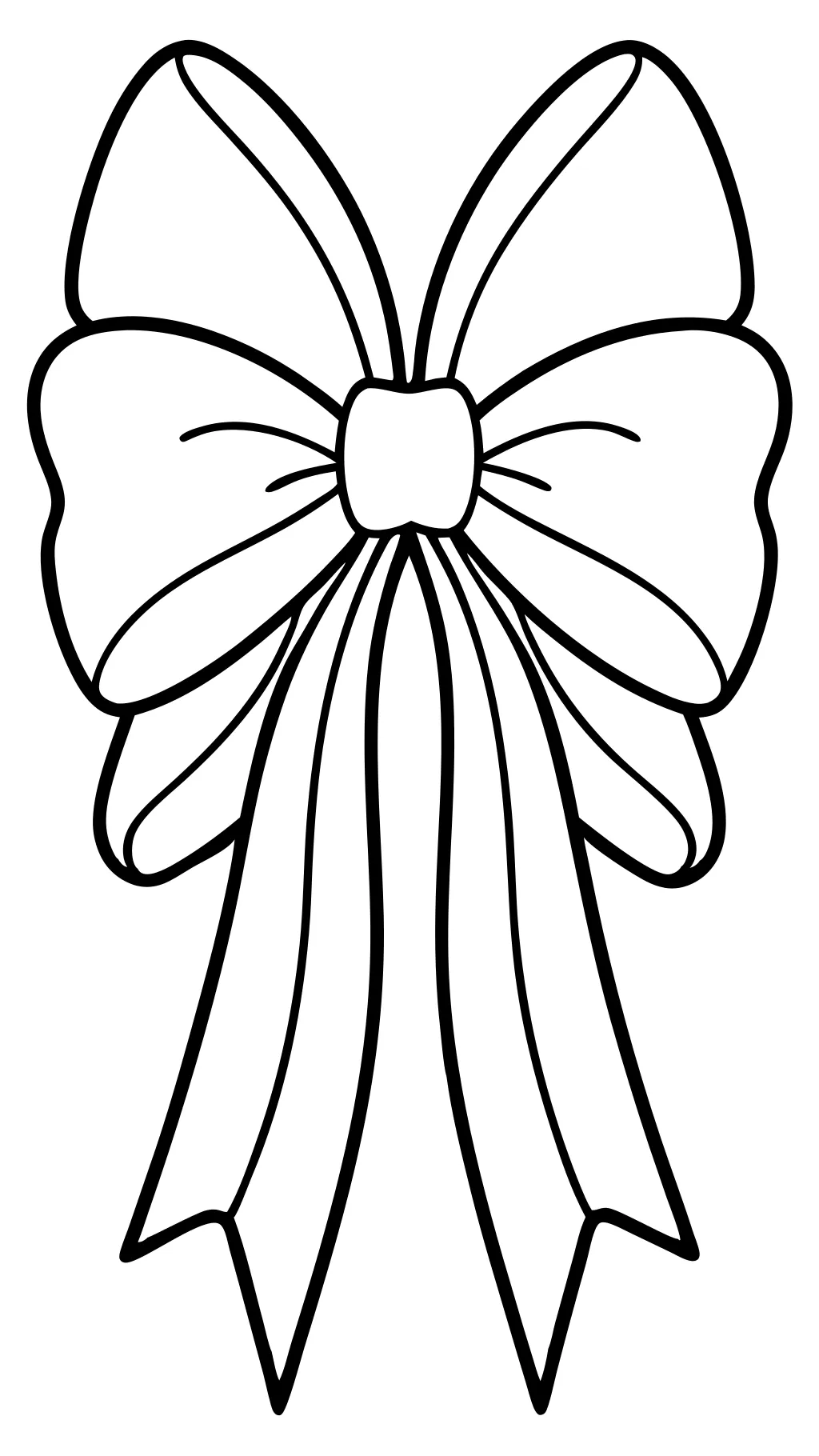 bow coloring pages